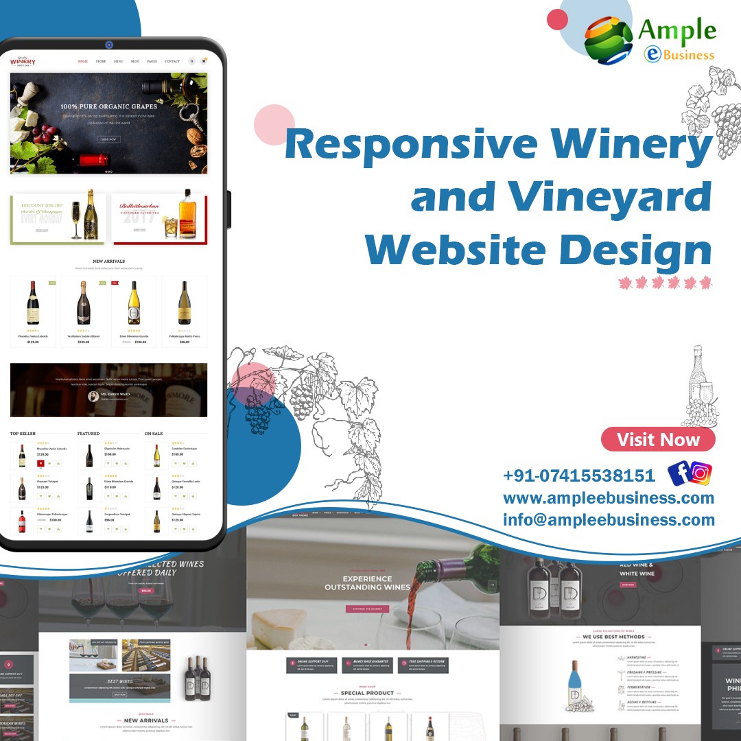 4 Reasons You Need a Customized Winery and Vineyard Website Development and Design